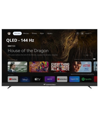 TV LED - CONTINENTAL EDISON - CELEDGAM65QV24B6 - 65'' (164 cm) - QLED UHD 4K 3840x2160 - SMART GOOGLE - 4xHDMI - 3xUSB