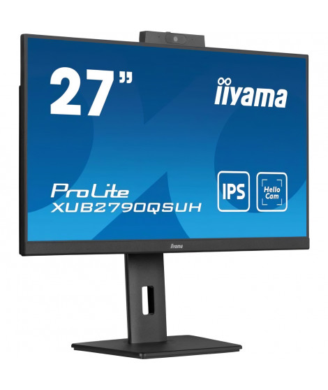 Écran PC - IIYAMA - XUB2790QSUH-B1 - 27 QHD - IPS - 100Hz - 0,4ms - USB-C - Pied réglable