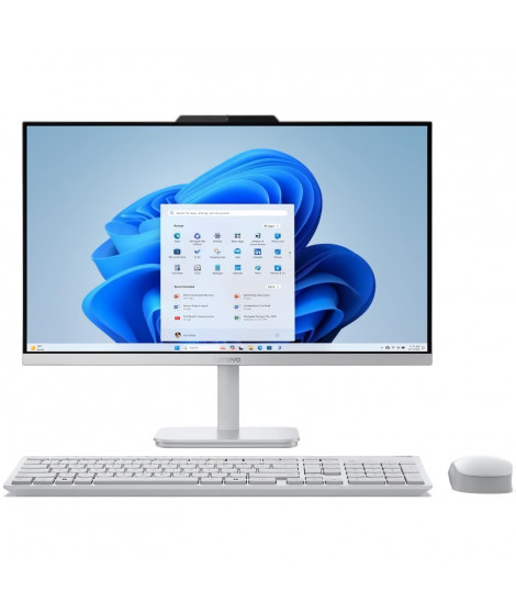 PC Tout-en-un LENOVO A100 | Windows 11 - 23,8 FHD - Intel N100 - RAM 8Go - SSD 256Go - Clavier + Souris sans fil