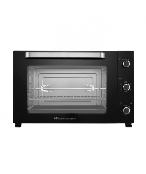 Minifour électrique -Chaleur tournante- CONTINENTAL EDISON - CEMF80B - Noir - L68 x H42,8 x P 48 cm