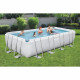 Kit Piscine hors-sol tubulaire BESTWAY - Power Steel - 549 x 274 x 122 cm - Rectangulaire (Filtre a cartouche, échelle, bâche)