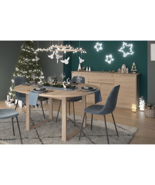 Ensemble buffet et table ronde extensible - BETTY - Chene - PARISOT