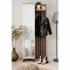 Vestiaire avec miroir - MEDAN 42A - Anthracite / Chene artisan - 80 x 190 x 37 cm