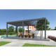 Pergola - Aluminium - OMBREA - Bioclimatique - Anthracite - 3x6 m