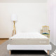 LUXURY LITERIE - Ensemble matelas + sommier - SUBLIME - 160 x 200 cm - Tapissier - Ferme  - Face été/hiver