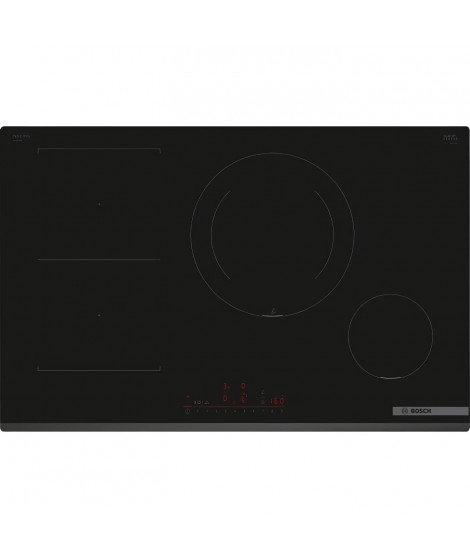 Table de cuisson a induction - BOSCH SER6 - 4 foyers - 7400 W - 80,2 x 52,2 cm - PVS831HC1H - Noir
