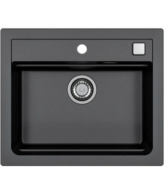 Evier a encastrer - Granit - Noir - 1 bac - 59 x 50 cm - ATROX - STRADOUR