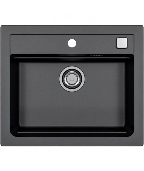 Evier a encastrer - Granit - Noir - 1 bac - 59 x 50 cm - ATROX - STRADOUR