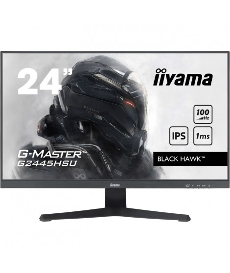 Écran PC - IIYAMA - G2445HSU-B2 - 24 FHD - IPS - FreeSync - 100Hz - 1ms - Noir