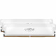 CRUCIAL Mémoire RAM DDR5 PRO - Overclocking Edition - Kit 64GB (2 x 32GO) - 6000 MT/s - CL40 - UDIMM - Blanc