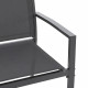 Salon de jardin - Structure Acier - 4 personnes - Gris