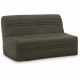 Banquette BZ Joe - Tissu gris anthracite - 3 places - L 143 x P 97 cm - Couchage 140 x 190 cm