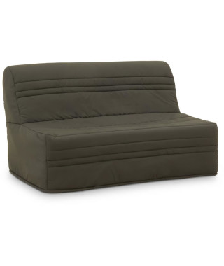 Banquette BZ Joe - Tissu gris anthracite - 3 places - L 143 x P 97 cm - Couchage 140 x 190 cm