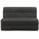 Banquette BZ Joe - Tissu gris anthracite - 3 places - L 143 x P 97 cm - Couchage 140 x 190 cm