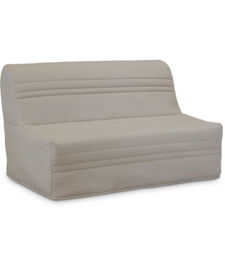 Banquette BZ Joe - Tissu beige - 3 places - L 143 x P 97 cm - Couchage 140 x 190 cm
