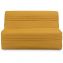 Banquette BZ Joe - Tissu jaune ocre - 3 places - L 143 x P 97 cm - Couchage 140 x 190 cm