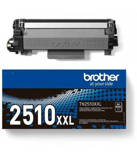Kit toner - BROTHER - TN2510XXL - 5000 pages selon ISO19752 - Noir - Pour HL-L2865DW/ MFC-L2960DW/ MFC-L2980DW