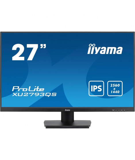 Écran PC - IIYAMA - XU2793QS-B7 - 27 QHD - IPS - 100Hz - 1ms - HDMI/DP - Haut-parleurs - VESA 100x100 - Noir