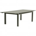Table de jardin extensible rectangulaire - Kaki - Structure aluminium - 8 a 12 personnes - MIAMI - DCB GARDEN