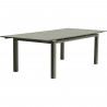 Table de jardin extensible rectangulaire - Kaki - Structure aluminium - 8 a 12 personnes - MIAMI - DCB GARDEN