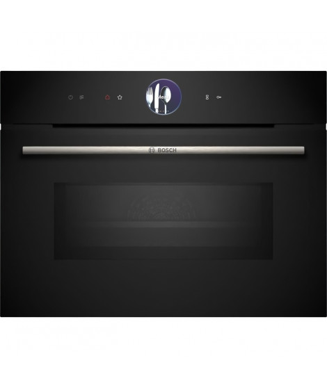 Four combiné micro-ondes encastrable BOSCH SER8 - CMG7761B1 - Noir - 45 L - 20 modes de cuisson