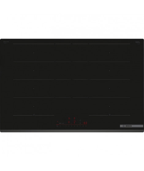 Table de cuisson a induction - BOSCH - 4 foyers - 52,2 x 80,2 x 5,1 cm - PXY83KHC1E - Noir
