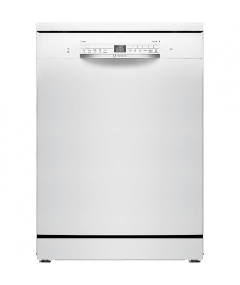 Lave-vaisselle pose libre BOSCH SER2 SMS2HTW03F - 13 couverts - Induction - L60cm - 46 dB - Blanc