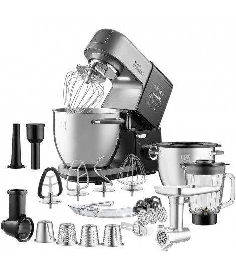 Robot pâtissier multifonction - SENCOR - STM 8970 PAUL 3 - 1800 W - Noir / Acier