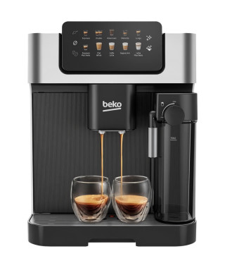 Machine a café avec broyeur - BEKO - CEG7304X - 1350 W - 19 bars - Écran tactile couleur