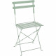Set bistrot 2 personnes - Table ronde 60 cm avec 2 chaises - Acier  thermolaqué - Vert