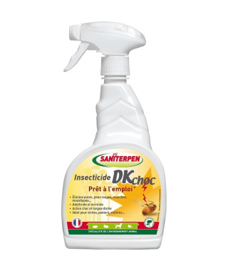 Insecticide - SANITERPEN DK CHOC - 750 ml - Élimine insectes, action longue durée, parfum Pin des Landes