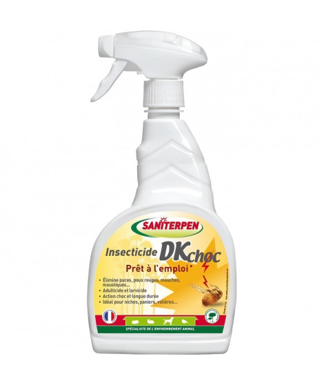 Insecticide - SANITERPEN DK CHOC - 750 ml - Élimine insectes, action longue durée, parfum Pin des Landes