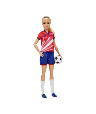Barbie - Barbie Footballeuse - Poupée Mannequin - Des 3 ans