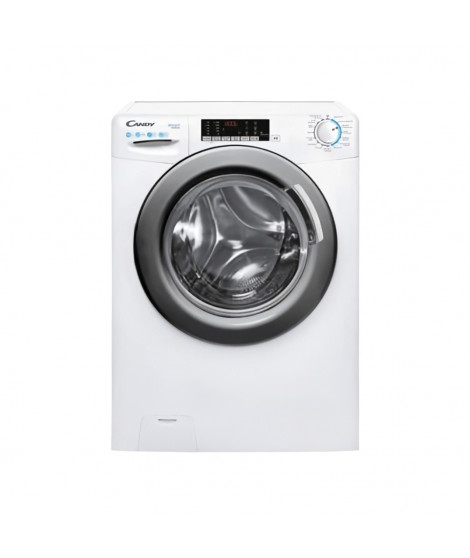 Lave-linge hublot CANDY CSS1410TWMRE/FR - 10 kg - Induction - Vapeur - 1400 trs/min - Classe A - Programme rapide - Blanc