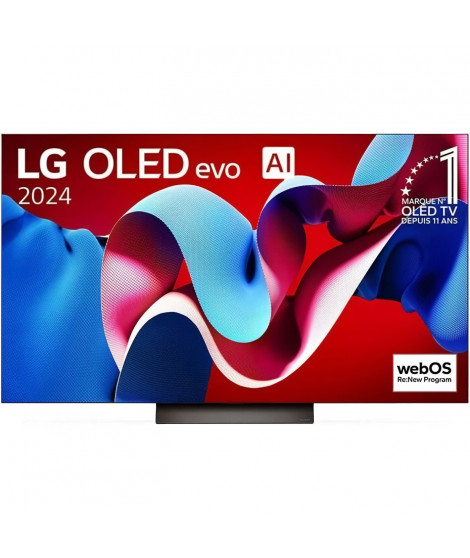 LG 77C4 - TV OLED 77 (195 cm) - 4K UHD 3840x2160 - a9 AI Processor 4K Gen 7 - HDR - Smart TV - 4xHDMI 2.1 - WiFi