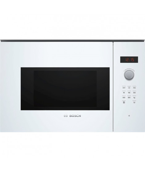 Micro-onde encastrable - BOSCH SER4 - BFL523MW1F - Blanc - 59,4 x 31,7 x 38,2 cm