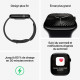 Apple Watch Series 10 GPS + Cellular - 42mm - Boîtier Rose Gold Aluminium - Bracelet Light Blush Sport Band - M/L