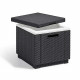 Keter Pouf de rangement Cube Graphite 213816 422801
