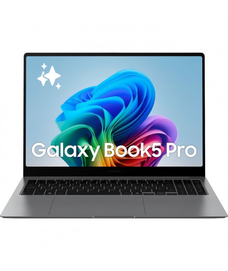 PC portable - SAMSUNG - Galaxy Book5 Pro - 16 - Intel Core Ultra 7 - 16 Go RAM - 512 Go SSD - AZERTY - Gris