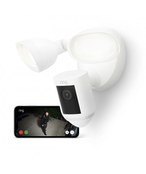 Caméra de Surveillance - RING - Spotlight Pro Câblée - Blanc - UE