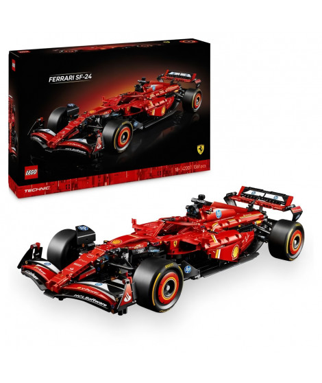 LEGO Technic 42207 F1 Ferrari SF-24 - Voiture collector avec moteur V6 pour adulte