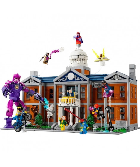 LEGO Marvel Les X-Men : l'institut Xavier - Set de construction pour adultes avec minifigurines dont Wolverine et Professeur …