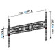 MELICONI - Support mural fixe GSS600PLUSFBCG