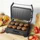 TEFAL - GRILL VIANDE  3EN1 XL 2000W TH° PLAQUE AMOVIBLE NOIR