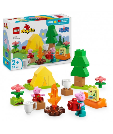LEGO DUPLO Peppa Pig 10452 Les Vacances au Camping - Jeu de construction des 2 ans