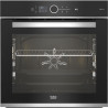Four encastrable multifonction - Pyrolyse - BEKO - BBIM13500XPSW - Inox / Noir - Porte froide - 59,4 x 56,7 x 59,5 cm