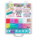 Coffret fabrication automatique de bracelets élastiques - BANDAI - Rainbow Loom Boutique - Contient 4000 Élastiques, Beadmoji…