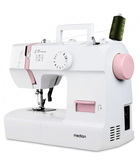 Machine a Coudre - MEDION - SM 70 - 71W - 12 Points - 700 tr/min - LED - Rose