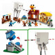 LEGO Minecraft 21273 Les Ghasts a l'Attaque du Village - Jeu pour garçon des 10 ans