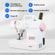 Machine a Coudre - MEDION - SM 70 - 71W - 12 Points - 700 tr/min - LED - Rose